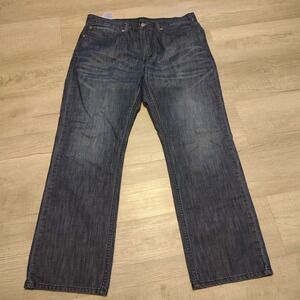 Levis 559 Jeans Mens 36x32 Blue Relaxed Straight Dark Wash Cowboy Ranch Workwear